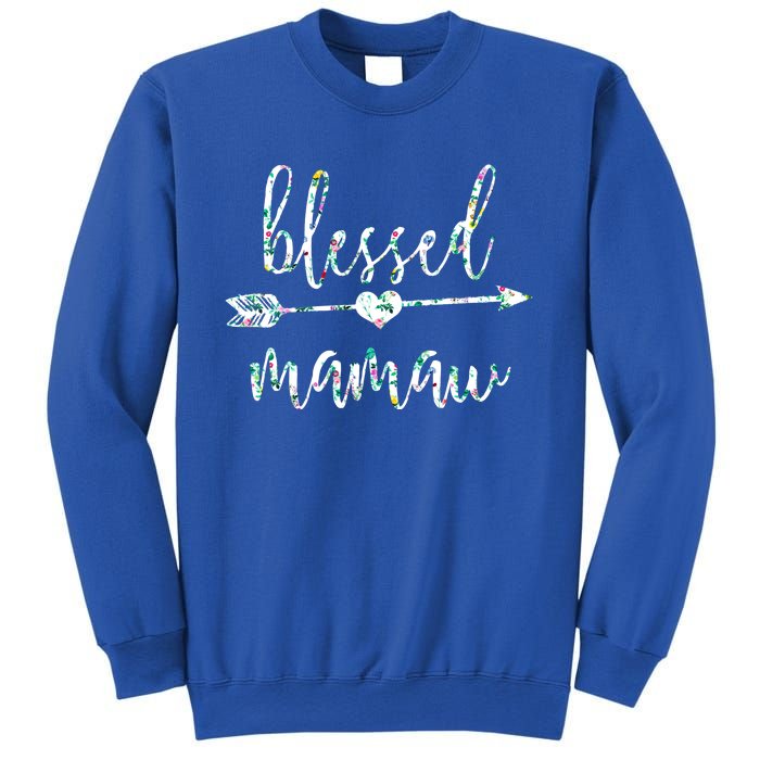 Flowers Cute Tropical Blessed Mamaw Meaningful Gift Sweatshirt