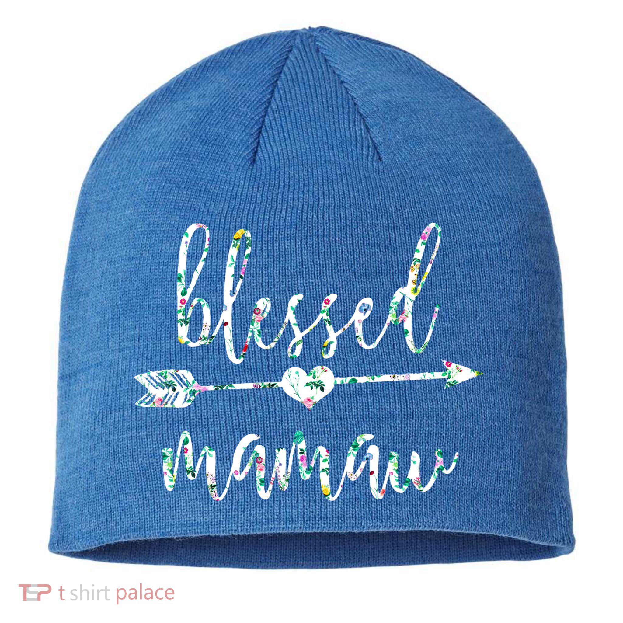 Flowers Cute Tropical Blessed Mamaw Meaningful Gift Sustainable Beanie
