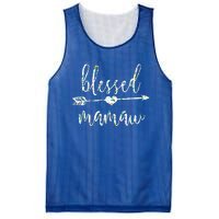 Flowers Cute Tropical Blessed Mamaw Meaningful Gift Mesh Reversible Basketball Jersey Tank