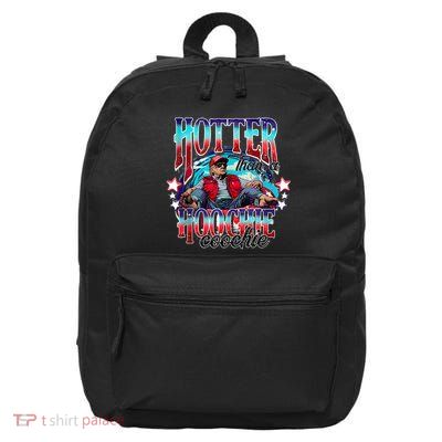 Funny Cute Trump Hotter Than A Hoochie Coochie 16 in Basic Backpack