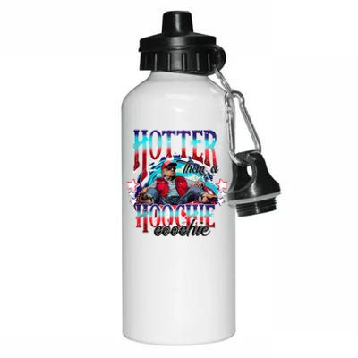 Funny Cute Trump Hotter Than A Hoochie Coochie Aluminum Water Bottle