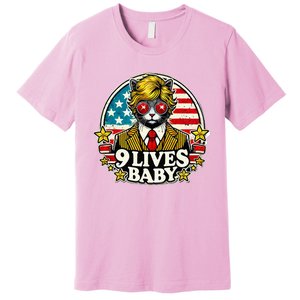 Funny Cat Trump 9 Lives Baby Premium T-Shirt