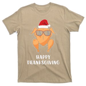 Funny Cute Thanksgiving Turkey Glasses T-Shirt