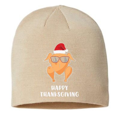 Funny Cute Thanksgiving Turkey Glasses Sustainable Beanie