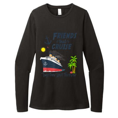 Friends Cruise Together 2024 Vacation Womens CVC Long Sleeve Shirt