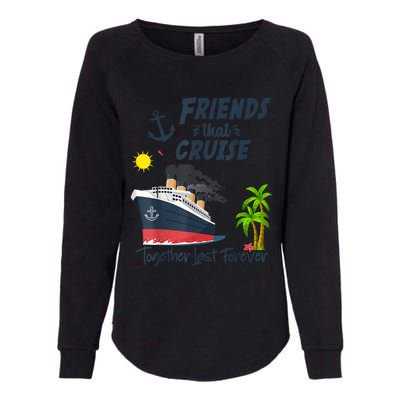 Friends Cruise Together 2024 Vacation Womens California Wash Sweatshirt