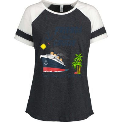 Friends Cruise Together 2024 Vacation Enza Ladies Jersey Colorblock Tee