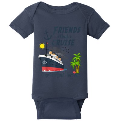 Friends Cruise Together 2024 Vacation Baby Bodysuit