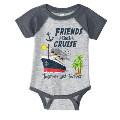 Friends Cruise Together 2024 Vacation Infant Baby Jersey Bodysuit