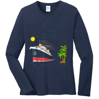 Friends Cruise Together 2024 Vacation Ladies Long Sleeve Shirt