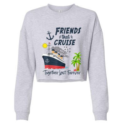 Friends Cruise Together 2024 Vacation Cropped Pullover Crew