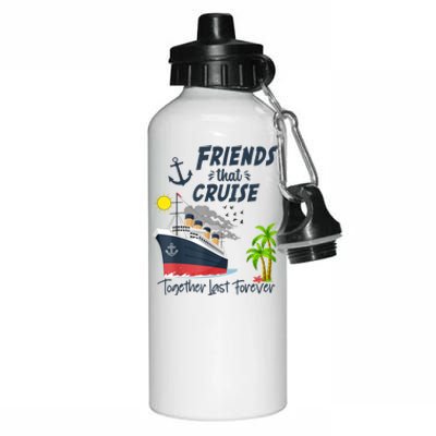 Friends Cruise Together 2024 Vacation Aluminum Water Bottle