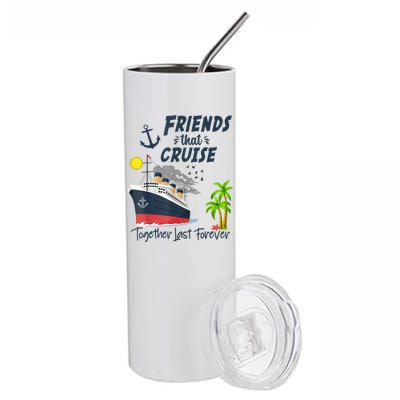 Friends Cruise Together 2024 Vacation Stainless Steel Tumbler