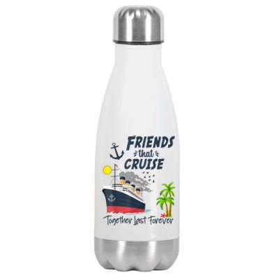 Friends Cruise Together 2024 Vacation Stainless Steel Insulated Water Bottle