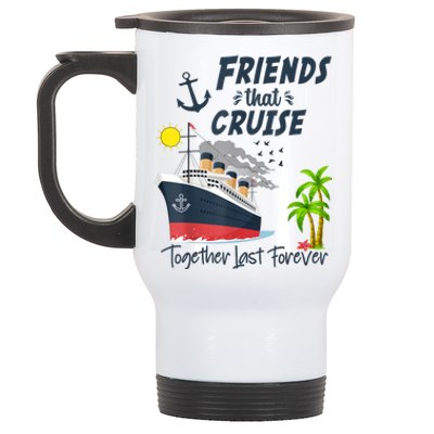 Friends Cruise Together 2024 Vacation Stainless Steel Travel Mug