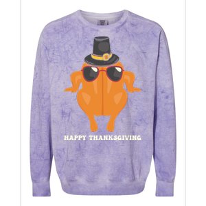 Funny Cute Thanksgiving For Friends Turkey Colorblast Crewneck Sweatshirt