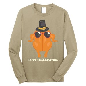 Funny Cute Thanksgiving For Friends Turkey Long Sleeve Shirt