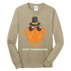 Funny Cute Thanksgiving For Friends Turkey Tall Long Sleeve T-Shirt