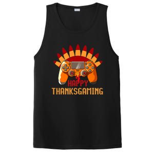 Funny Cute Thanksgiving Gamer Turkey Gaming Controller Boys PosiCharge Competitor Tank