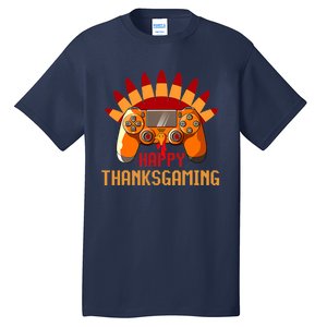 Funny Cute Thanksgiving Gamer Turkey Gaming Controller Boys Tall T-Shirt