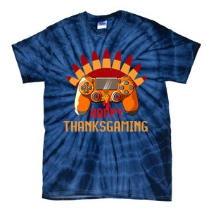 Funny Cute Thanksgiving Gamer Turkey Gaming Controller Boys Tie-Dye T-Shirt