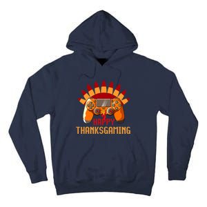 Funny Cute Thanksgiving Gamer Turkey Gaming Controller Boys Tall Hoodie