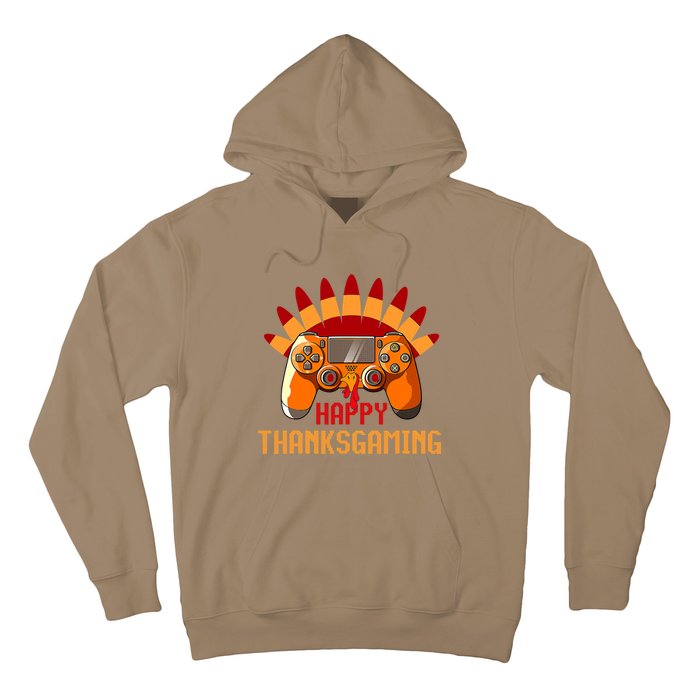 Funny Cute Thanksgiving Gamer Turkey Gaming Controller Boys Hoodie