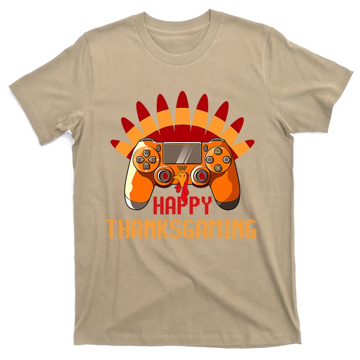 Funny Cute Thanksgiving Gamer Turkey Gaming Controller Boys T-Shirt