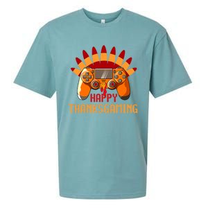 Funny Cute Thanksgiving Gamer Turkey Gaming Controller Boys Sueded Cloud Jersey T-Shirt