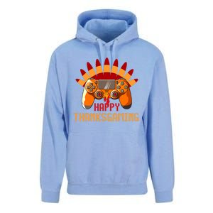 Funny Cute Thanksgiving Gamer Turkey Gaming Controller Boys Unisex Surf Hoodie