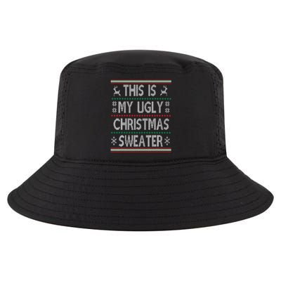 Funny Christmas This Is My Ugly Sweater Gift Cool Comfort Performance Bucket Hat