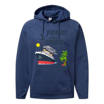 Friends Cruise Together 2024 Vacation Performance Fleece Hoodie