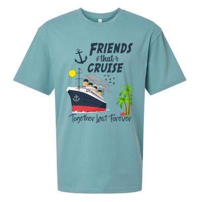 Friends Cruise Together 2024 Vacation Sueded Cloud Jersey T-Shirt