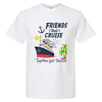 Friends Cruise Together 2024 Vacation Garment-Dyed Heavyweight T-Shirt