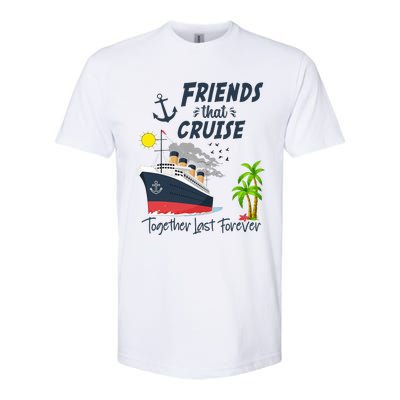 Friends Cruise Together 2024 Vacation Softstyle CVC T-Shirt