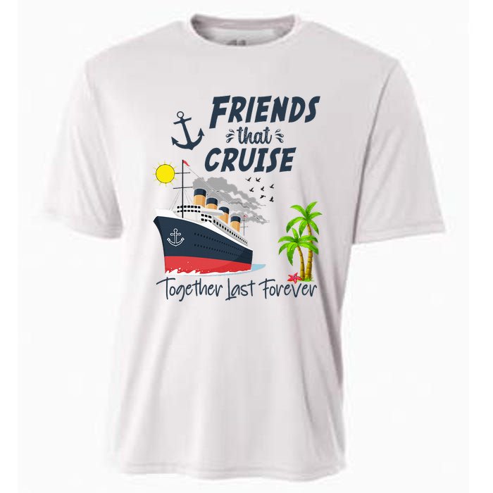 Friends Cruise Together 2024 Vacation Cooling Performance Crew T-Shirt