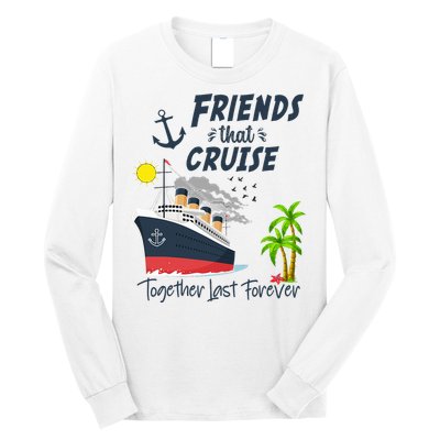 Friends Cruise Together 2024 Vacation Long Sleeve Shirt