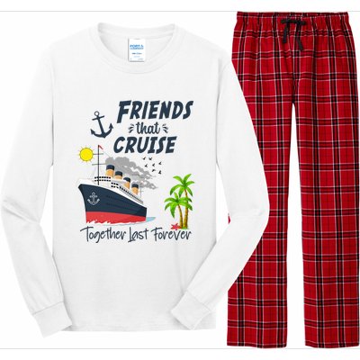 Friends Cruise Together 2024 Vacation Long Sleeve Pajama Set