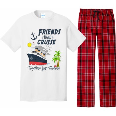 Friends Cruise Together 2024 Vacation Pajama Set