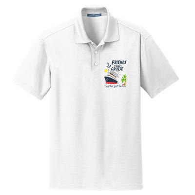 Friends Cruise Together 2024 Vacation Dry Zone Grid Polo