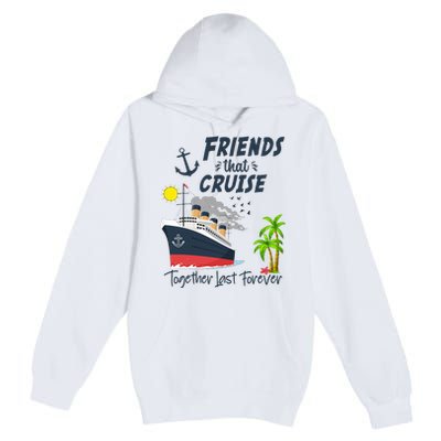 Friends Cruise Together 2024 Vacation Premium Pullover Hoodie