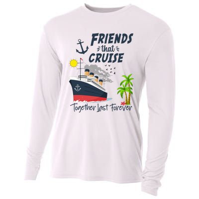 Friends Cruise Together 2024 Vacation Cooling Performance Long Sleeve Crew