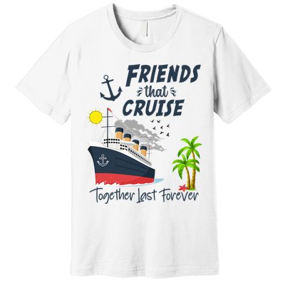 Friends Cruise Together 2024 Vacation Premium T-Shirt