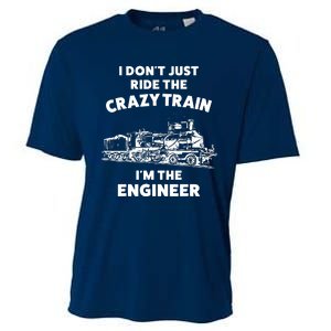 Funny Crazy Train Engineer Shirts For Women Men Cooling Performance Crew T-Shirt