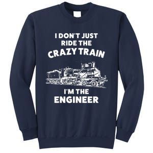 Funny Crazy Train Engineer Shirts For Women Men Sweatshirt