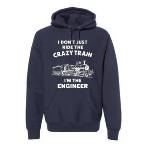 Funny Crazy Train Engineer Shirts For Women Men Premium Hoodie