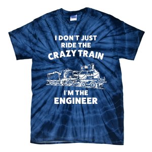 Funny Crazy Train Engineer Shirts For Women Men Tie-Dye T-Shirt