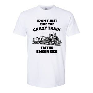 Funny Crazy Train Engineer Shirts For Women Men Softstyle CVC T-Shirt