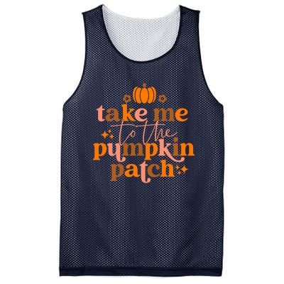 Funny Cute Take Me To The Pumpkin Patch Autumn Fall Thanksgiving Retro Mesh Reversible Basketball Jersey Tank