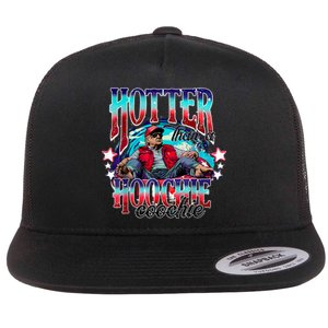 Funny Cute Trump Hotter Than A Hoochie Coochie Flat Bill Trucker Hat